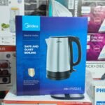 Midea Electric Kettle – 1.7L, 304 Stainless Steel, Safe & Quiet Boiling (MK-17S32A2)