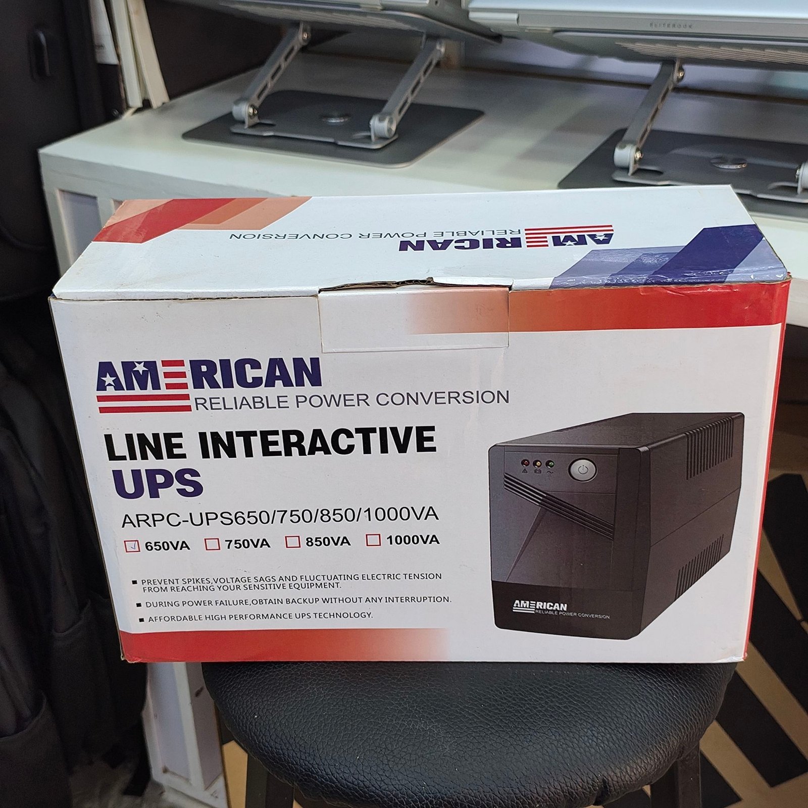 img_20250722_1703524560324847496090360.jpg American Reliable Power Conversion 650A UPS – 650VA Backup Power Supply for Home & Office - Image 1