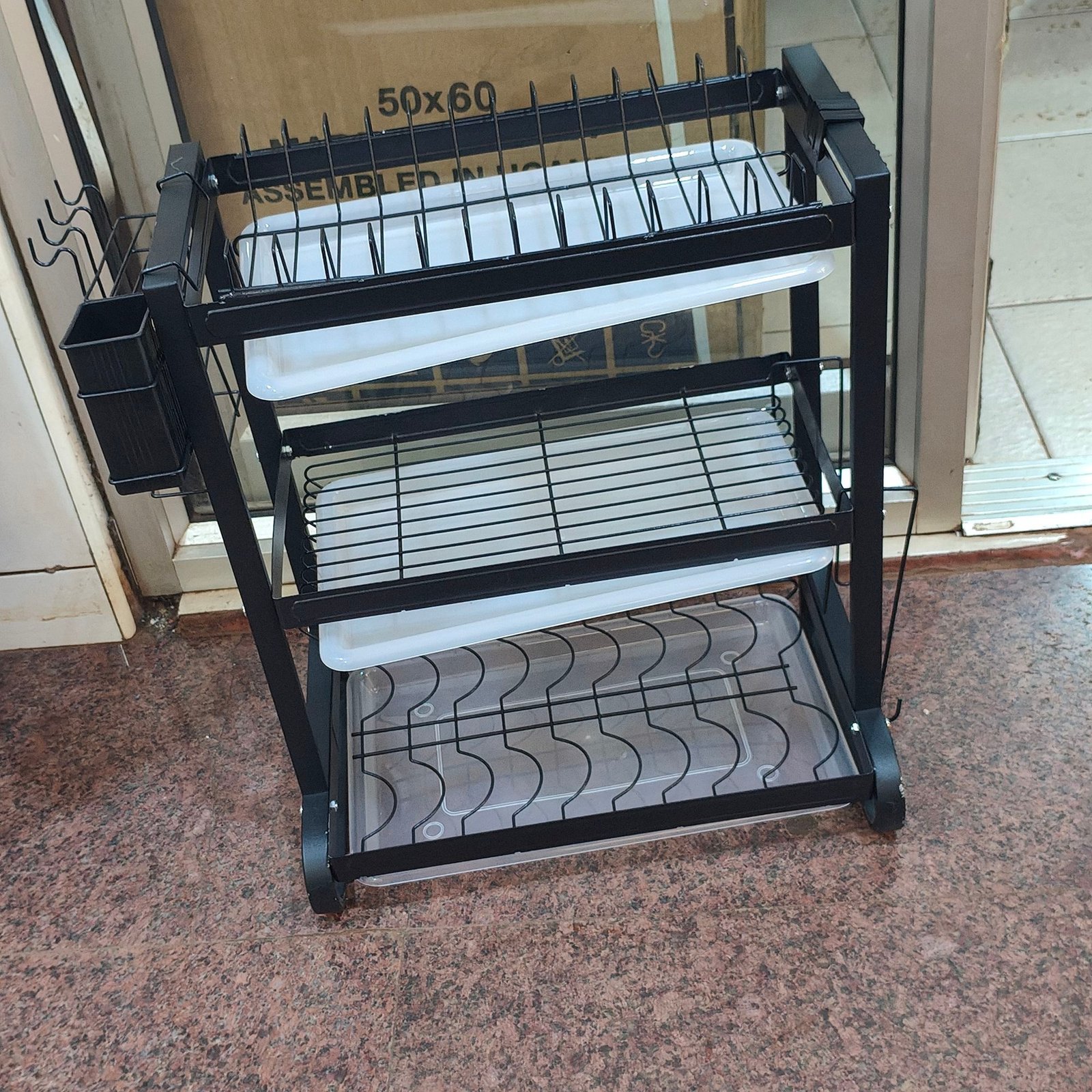 img_20250807_1145307131438264737923863.jpg 3-Tier Dish Drying Rack – Large Capacity Dish Organizer for Kitchen Counter - Image 1