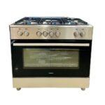Kenwood 90/60cm Cooker with 5 Gas Burners, Wide Electric Oven and Grill, Dual Rotisserie, Auto Ignition, GCE90