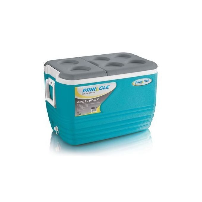 pinnacle-57-liters-cooler-box.jpg Pinnacle Insulated Water Cooler Ice Chiller Box 57L,Blue. - Image 1