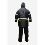 RIDING SUIT, Generic Rain Or Riding Coat With Reflector & A Trouser - Black - Image 3