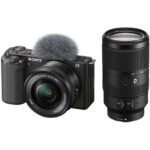 Sony Alpha ZV-E10L 24.2MP Mirrorless Camera with 16-50mm Lens, APS-C Sensor, 4K Recording, Advanced Autofocus - Black